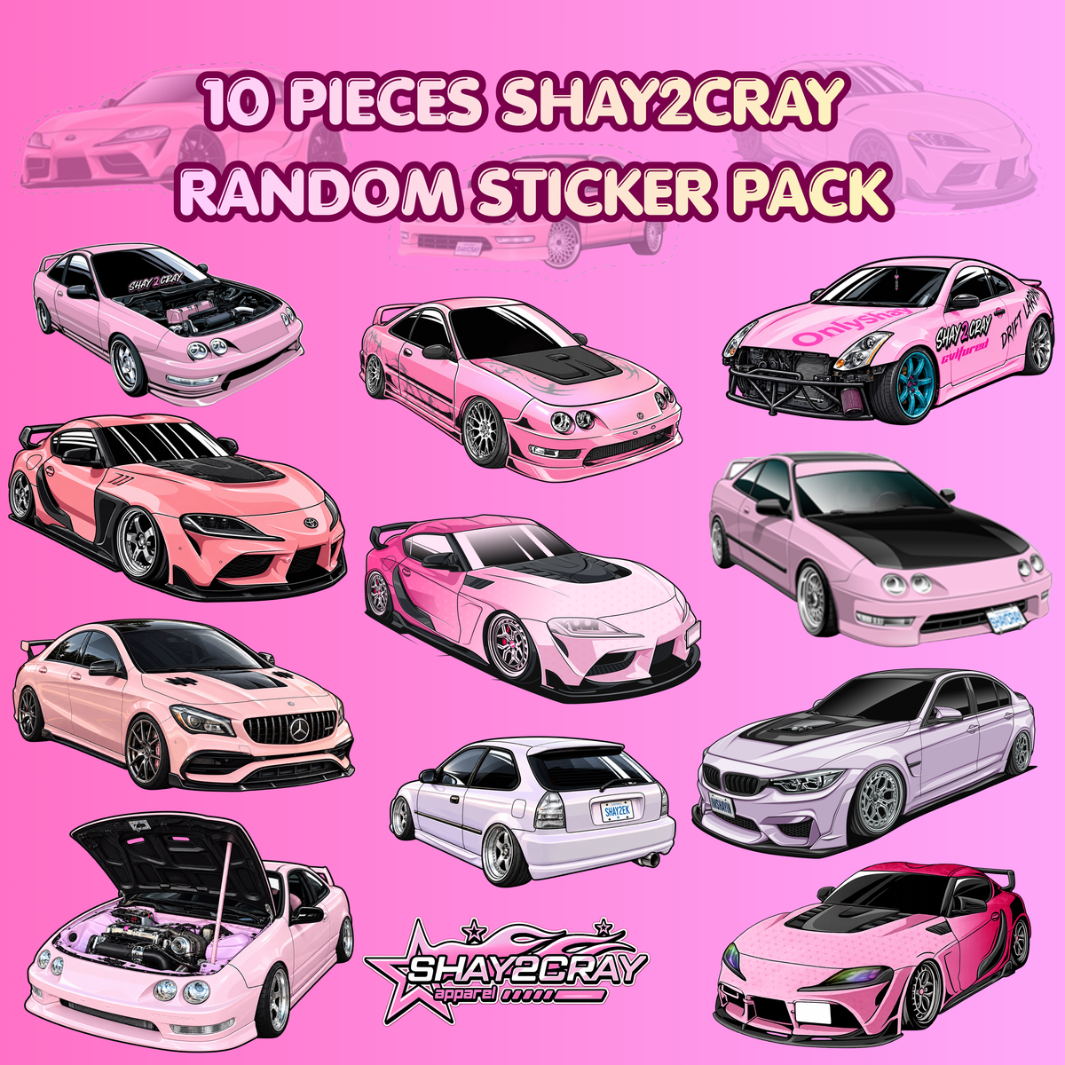 10pcs Random Sticker Pack