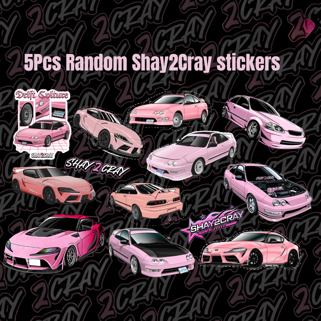 5pcs Random Shay2Cray Sticker Pack