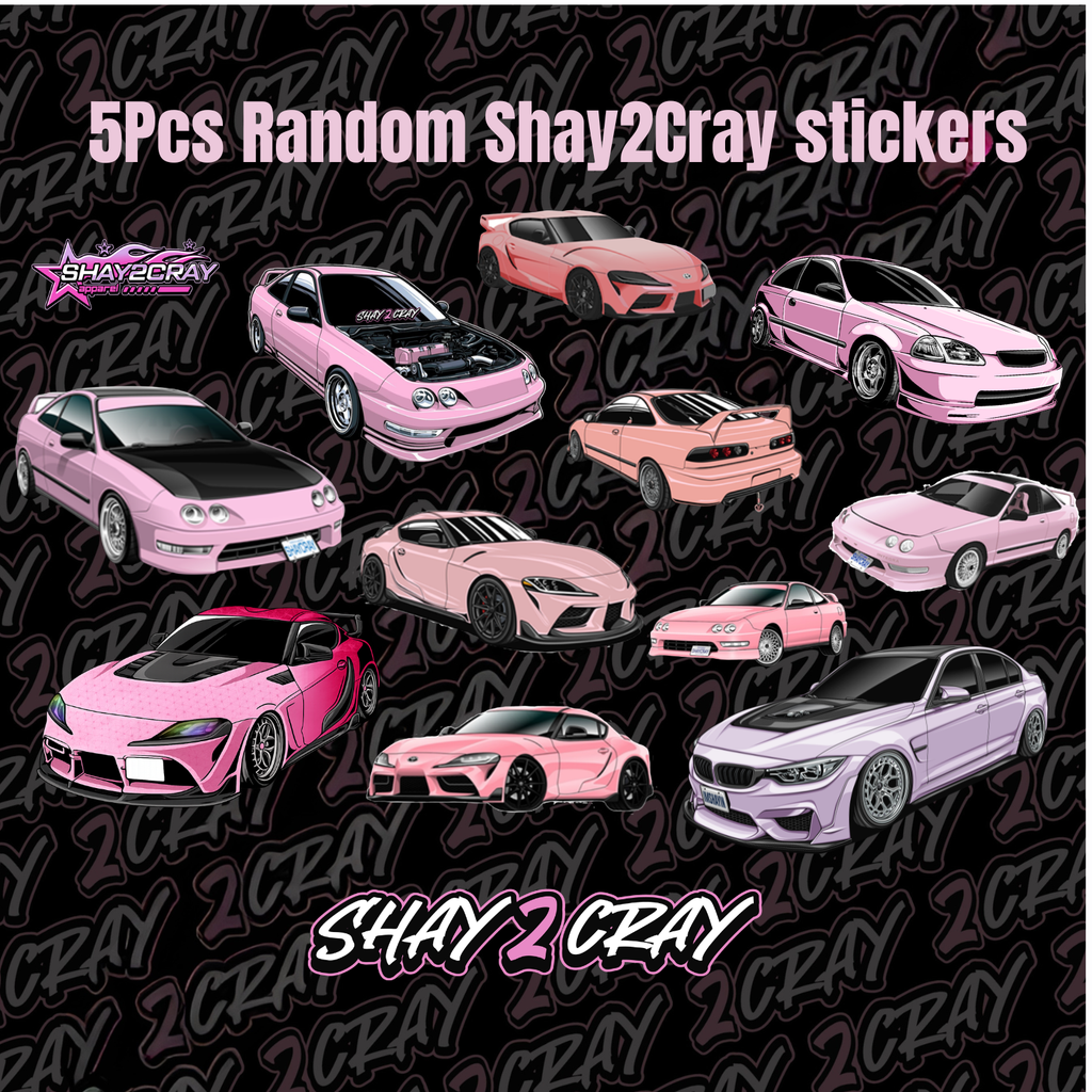5pcs Random Shay2Cray Sticker Pack