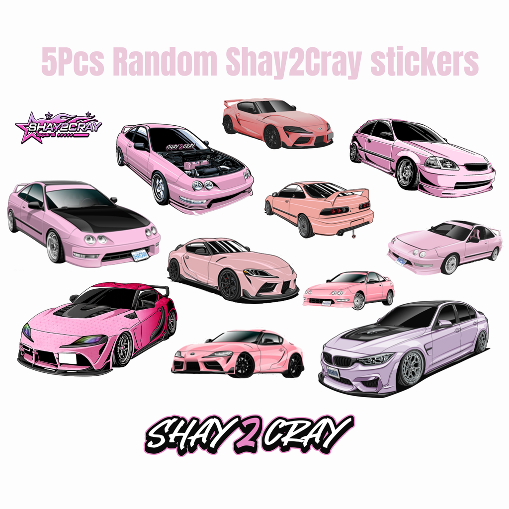 5pcs Random Shay2Cray Sticker Pack